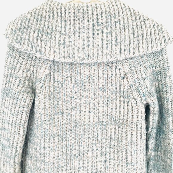 VTG retro AE sweater women S green/oatmeal wool knit chunky heritage country - Picture 4 of 11